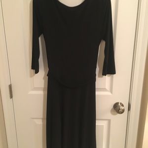 B Moss black wrap dress size medium